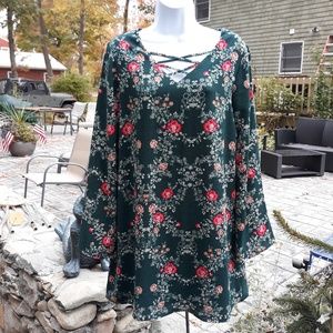 Green Floral Dress